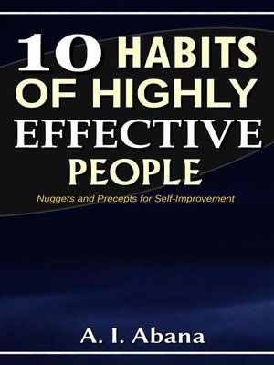 cover image of 10 Habits of Highly Effective People